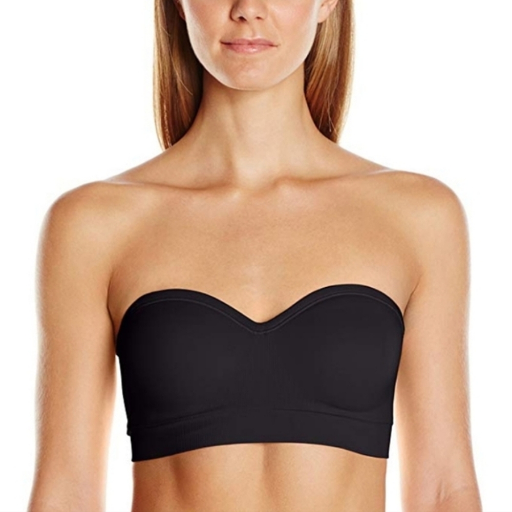 Yummie Peyton Strapless Convertible Wire-Free Bra Black L NWT